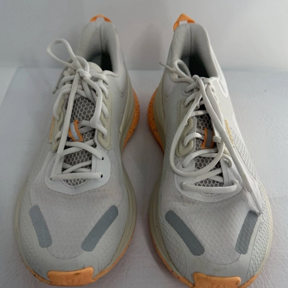 Lululemon Athletic Running Shoes US 8.5 EU 40.5 Gray Orange Sample Rare - Picture 2 of 8